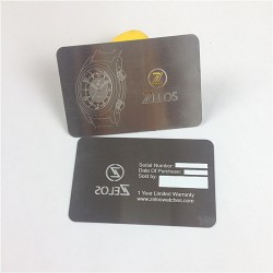 스테인리스 자연 금속 카드